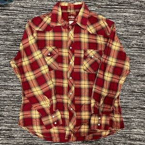 Vintage Wrangler Mens Flannel Shirt
